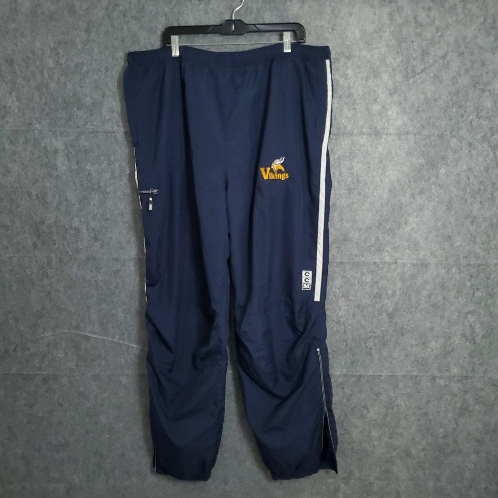 VTG NFL Minnesota Viking Pants‎ Men's XXL 2XL Navy Sweatpants EUC Vintage CCM
